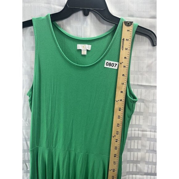 C Women Mini Tank Dress Size S Color Green - Picture 6 of 12